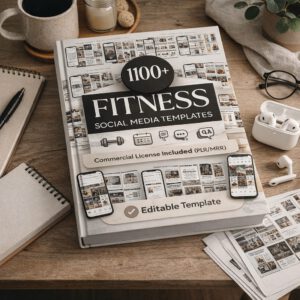 1100+ Fitness, Gym & Wellness Instagram Templates | PLR & MRR Rights