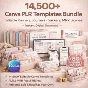 The +14,500 Page Resellable Canva Planner Collection