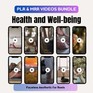 Health & Well-Being Viral Reels Vault (V3) | Faceless Video Content + PLR & MRR Rights