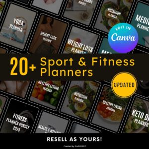 Ready-to-Sell Health, Fitness & Lifestyle Planners