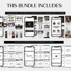 1100+ Fitness, Gym & Wellness Instagram Templates | PLR & MRR Rights