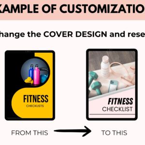 Fitness Checklist Printable Vault | PLR Resell Rights + Canva Editable