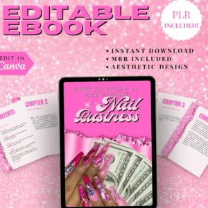 6-Figure Nail Tech Business eBook Template | PLR & MRR Rights