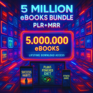5 Million eBooks Mega Vault | PLR & MRR Resell Rights